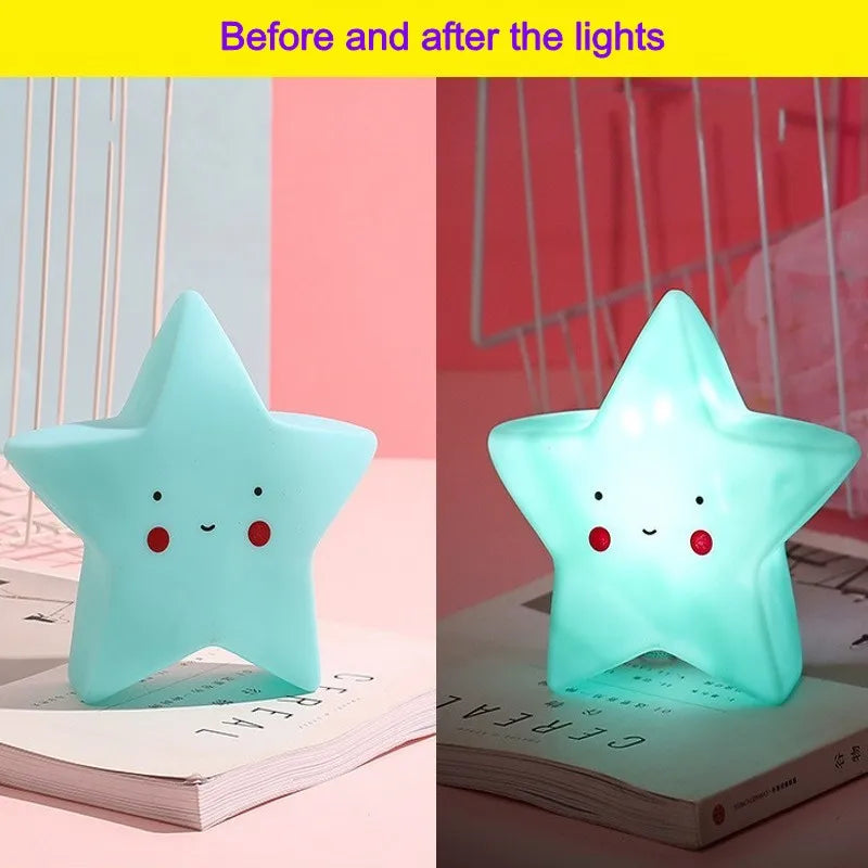 Led Night Light Baby Room Decoration Bed Stars Moon Clouds Toy Bedroom Decoration Modeling Light Baby Children's Toy Gift