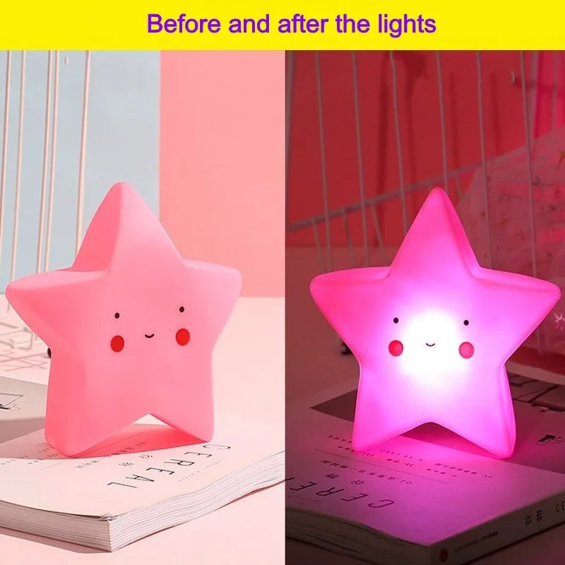 Led Night Light Baby Room Decoration Bed Stars Moon Clouds Toy Bedroom Decoration Modeling Light Baby Children's Toy Gift